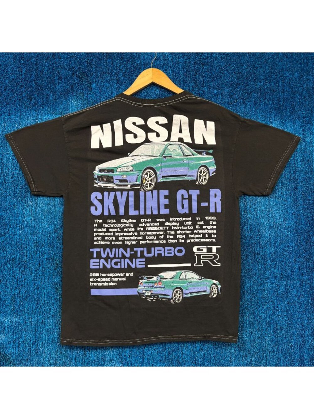 Nissan Skyline GT-R Car T-Shirt Size Medium